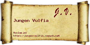 Jungen Vulfia névjegykártya